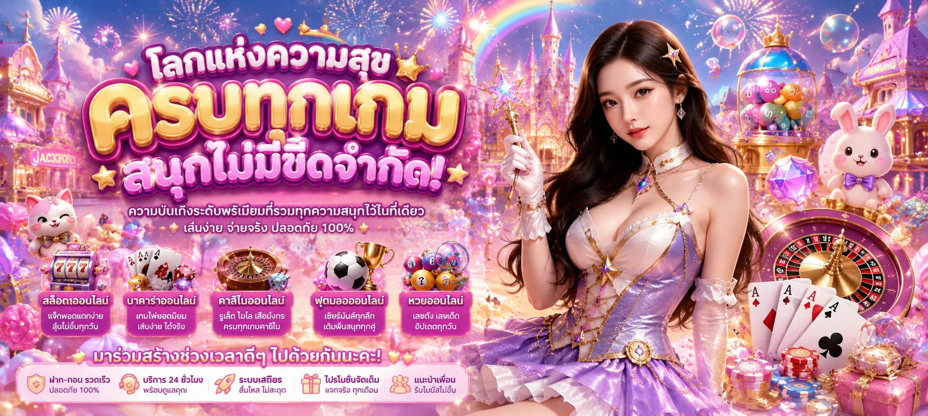 โต๊ะบาคาร่าและเกมไพ่สดในคาสิโนออนไลน์ TGASHARK